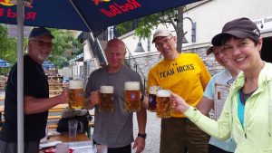 Celebrating at The Hofbrau Haus